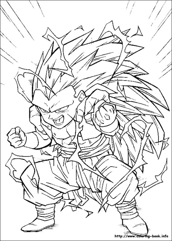 Dragon Ball Z coloring picture